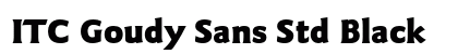 ITC Goudy Sans Std Black Preview