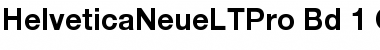 Helvetica Neue LT Pro 75 Bold Font
