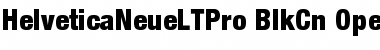 Helvetica Neue LT Pro 97 Black Condensed Font