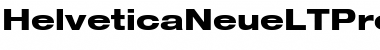 Helvetica Neue LT Pro 83 Heavy Extended Font