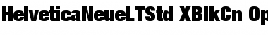 Helvetica Neue LT Std 107 Extra Black Condensed Font