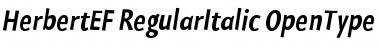 HerbertEF RegularItalic Font