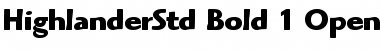 ITC Highlander Std Bold Font