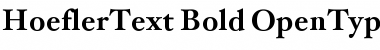 HoeflerText Bold Font