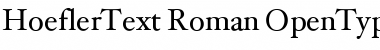 HoeflerText Roman Font