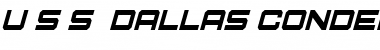 Download U.S.S. Dallas Condensed Italic Font
