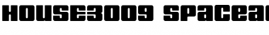 HOUSE3009 Spaceage-Black-Alpha Font