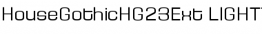 HouseGothicHG23Ext LIGHT1 Font