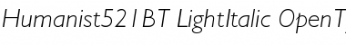 Humanist 521 Font