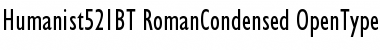 Humanist 521 Font