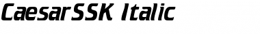 CaesarSSK Italic Font