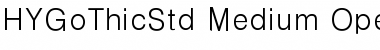 HY Gothic Std M Font