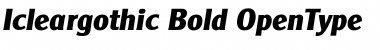 Icleargothic Bold Font