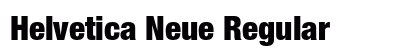 Helvetica Neue Regular Preview