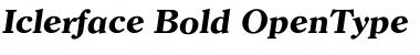 Iclerface Bold Font