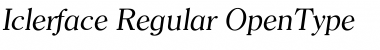 Iclerface Regular Font