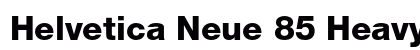 Helvetica Neue 85 Heavy Preview