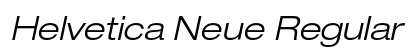 Helvetica Neue Regular Preview
