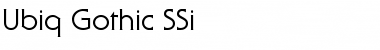 Ubiq Gothic SSi Regular Font