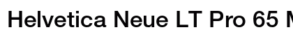 Helvetica Neue LT Pro 65 Medium Preview