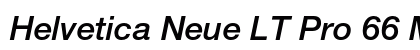 Helvetica Neue LT Pro 66 Medium Italic Preview