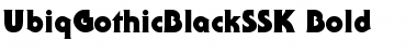 Download UbiqGothicBlackSSK Font