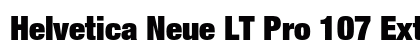 Helvetica Neue LT Pro 107 Extra Black Condensed Preview