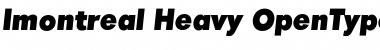 Imontreal Heavy Font