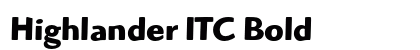 Highlander ITC Bold preview
