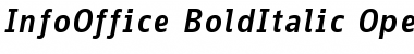 InfoOffice BoldItalic Font