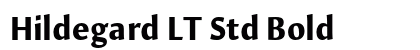 Hildegard LT Std Bold preview