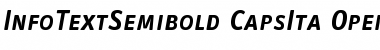 InfoTextSemibold CapsIta Font