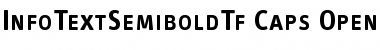 InfoTextSemiboldTf Caps Font