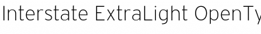 Interstate ExtraLight Font