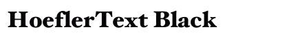 HoeflerText Black preview