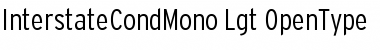 Interstate Cond Mono - Lgt Regular Font