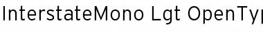 Interstate Mono - Lgt Regular Font