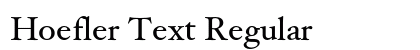 Hoefler Text Regular preview