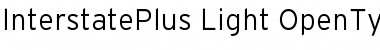 InterstatePlus Light Font