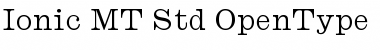 Ionic MT Std Font