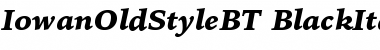 Bitstream Iowan Old Style Black Italic Font