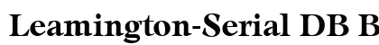 Leamington-Serial DB Bold preview