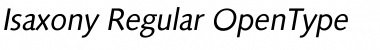 Isaxony Regular Font