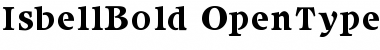 Isbell Bold Font