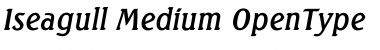 Iseagull Medium Font