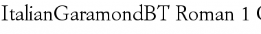 Download Italian Garamond Font