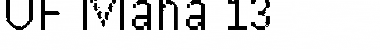UF Mana-13 Regular Font
