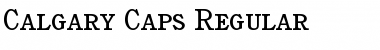 Calgary-Caps Regular Font