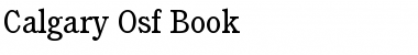 Calgary-Osf Book Font