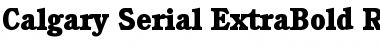 Calgary-Serial-ExtraBold Regular Font